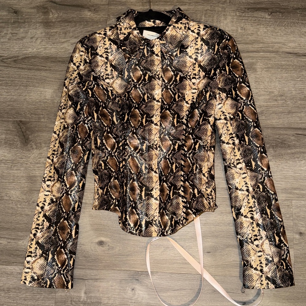 ❤️🔥Firm Price❤️🔥House of CB VANI Snake Print Fitted Jacket - Picture 11 of 16